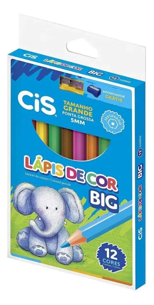 Lápis de cor jumbo