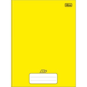 Caderno brochura amarelo