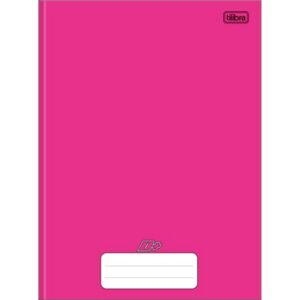 Caderno brochura rosa