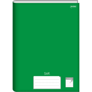 Caderno de caligrafia verde