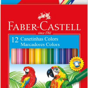 Canetinha hidrográfica 12 cores - Faber Castell