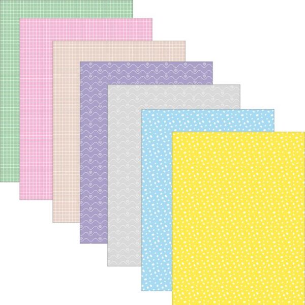 Folha decorada Scrapbook folha avulsa sortida
