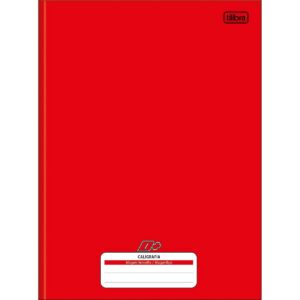 Caderno de caligrafia vermelho - Tilibra