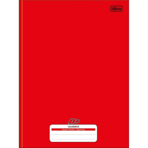 Caderno de caligrafia vermelho - Tilibra