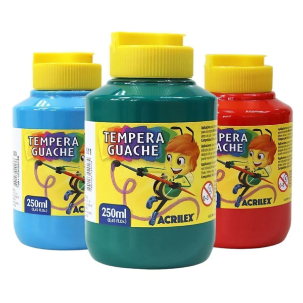 Têmpera guache Acrilex 250 ml