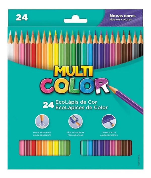 Lápis de cor Multicolor 24 cores Faber-Castell