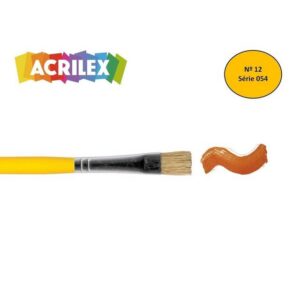 Pincel chato amarelo nº 12