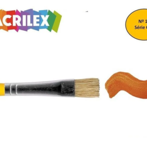 Pincel chato amarelo nº 18